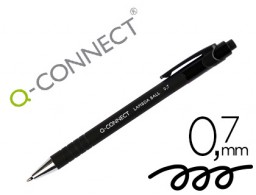 Bolígrafo Q-Connect tinta negra con grip